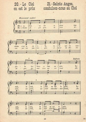 Le ciel en est le prix Partition gratuite