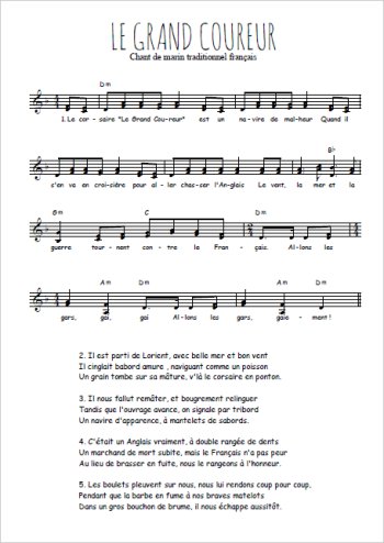 Téléchargez l'arrangement de la partition de Le grand coureur (2) en PDF à deux voix