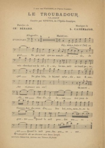 Le troubadour