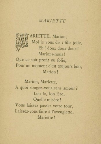 Les chansons du village, poésies dans le style populaire Partition gratuite