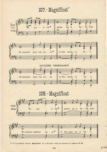 Magnificat Partition gratuite