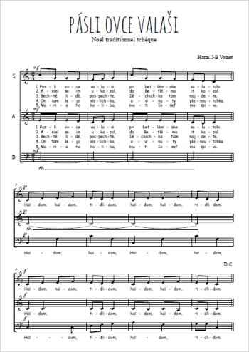 Téléchargez l'arrangement de la partition de Pásli ovce Valaši en PDF à trois voix