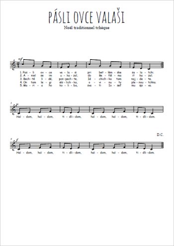 Pásli ovce Valaši Partition gratuite