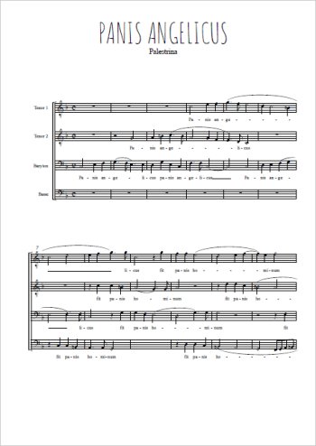 Panis angelicus Partitions gratuites