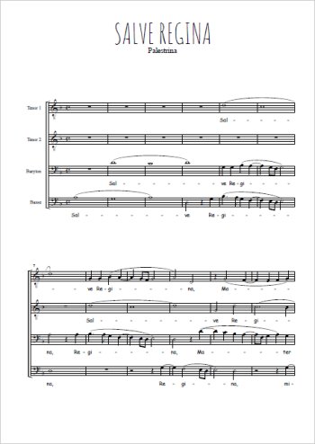 Salve regina Partitions gratuites