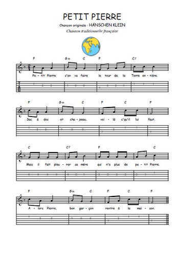 Téléchargez la tablature de la musique comptine-petit-pierre en PDF