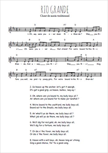 Rio Grande Partition gratuite