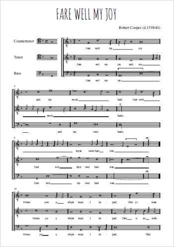 Farewell my joy Partition gratuite