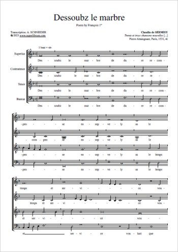 Sessoubz le marbre Partition gratuite