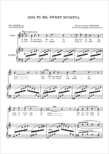 Téléchargez l'arrangement de la partition de sing-to-me en PDF pour Chant et piano
