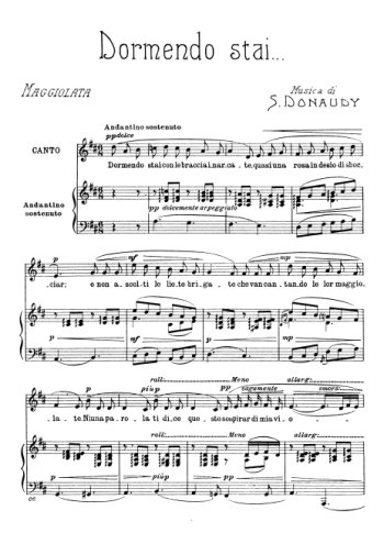 Dormendo stai