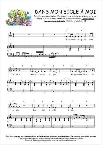 Stéphy - Dans mon école à moi avec piano