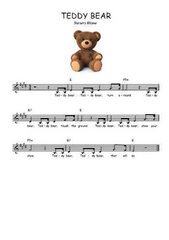 Teddy bear Partition gratuite