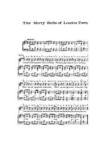 The merry bells of London town Partition gratuite