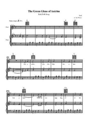 The Green Glens of Antrim Partition gratuite