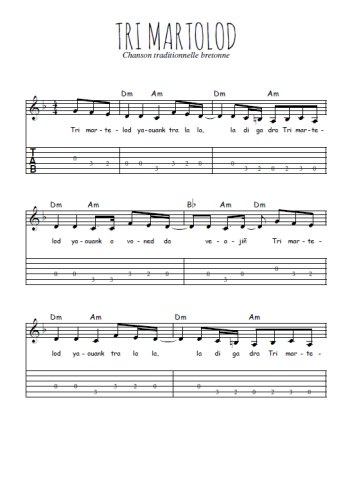 Téléchargez la tablature de la musique chant-de-marin-tri-martolod en PDF