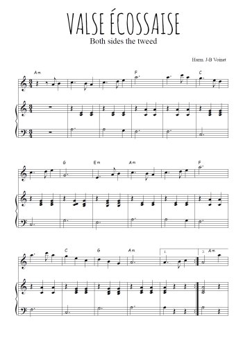 Téléchargez l'arrangement de la partition de valse-ecossaise en PDF pour Mélodie et piano