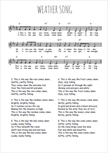 Weather song