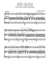 Téléchargez la partition de Après un rêve en PDF pour Chant et piano