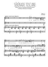 Téléchargez la partition de Sérénade toscane en PDF pour 2 voix égales et piano