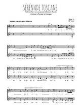 Téléchargez l'arrangement de la partition de Gabriel-Faure-Serenade-toscane en PDF à deux voix