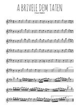 Téléchargez l'arrangement de la partition pour sax en Mib de la musique A brivele dem taten en PDF