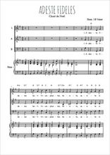 Téléchargez l'arrangement de la partition de Adeste Fideles en PDF pour trois voix mixtes et piano
