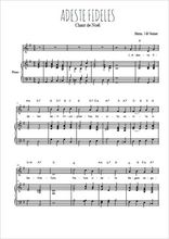 Téléchargez l'arrangement de la partition de Traditionnel-Adeste-Fideles en PDF pour Chant et piano