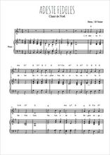 Téléchargez l'arrangement de la partition de noel-adeste-fideles en PDF pour Chant et piano