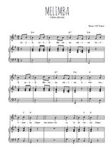 Téléchargez l'arrangement de la partition de Traditionnel-Melimba en PDF pour Chant et piano