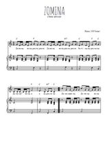 Téléchargez la partition de Zomina en PDF pour Chant et piano
