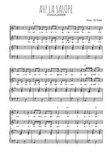 Téléchargez l'arrangement de la partition de Ah! la salope en PDF pour deux voix égales et piano