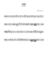 Téléchargez la partition de Air BWV Anh. 131 en clef de fa