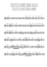 Téléchargez l'arrangement de la partition en Sib de la musique Deutsche Nationalhymne en PDF