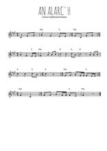 Téléchargez l'arrangement de la partition en Sib de la musique An Alarc'h en PDF