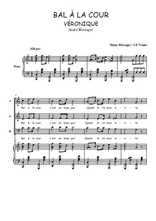 Téléchargez l'arrangement de la partition de Bal à la cour en PDF pour trois voix mixtes et piano