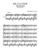 Téléchargez l'arrangement de la partition de Bal à la cour en PDF pour 4 voix mixtes et piano