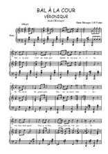 Téléchargez l'arrangement de la partition de Andre-Messager-Bal-a-la-cour en PDF pour Chant et piano