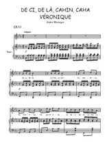 Téléchargez la partition de De ci, de là, cahin, caha en PDF pour Chant et piano