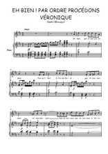 Téléchargez l'arrangement de la partition de Andre-Messager-Eh-bien-par-ordre-procedons en PDF pour Chant et piano