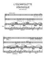 Téléchargez la partition de L'escarpolette en PDF pour 2 voix égales et piano