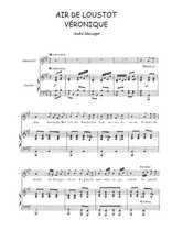 Téléchargez l'arrangement de la partition de Andre-Messager-Quand-j-etais-baron-des-Merlettes-Air-de-Loustot en PDF pour Chant et piano
