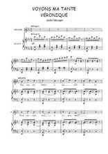 Téléchargez l'arrangement de la partition de Andre-Messager-Voyons-ma-tante-a-ma-coiffure en PDF pour Chant et piano