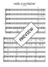 Téléchargez l'arrangement de la partition de Noël d'Autriche en PDF pour 4 voix mixtes et piano