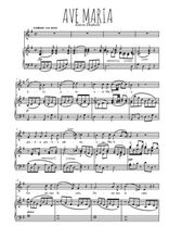 Téléchargez l'arrangement de la partition de Anton-Diabelli-Ave-Maria en PDF pour Chant et piano