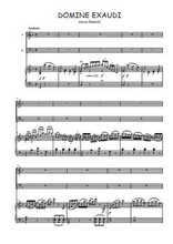 Téléchargez la partition de Domine exaudi en PDF pour Chant et piano