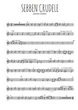 Téléchargez la partition de la musique antonio-caldara-sebben-crudele en PDF, pour violon