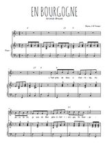 Téléchargez l'arrangement de la partition de Aristide-Bruant-En-Bourgogne en PDF pour Chant et piano