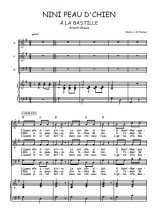 Téléchargez la partition de Nini Peau d'Chien en PDF pour 3 voix SAB et piano