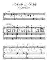 Téléchargez la partition de Nini Peau d'Chien en PDF pour Chant et piano